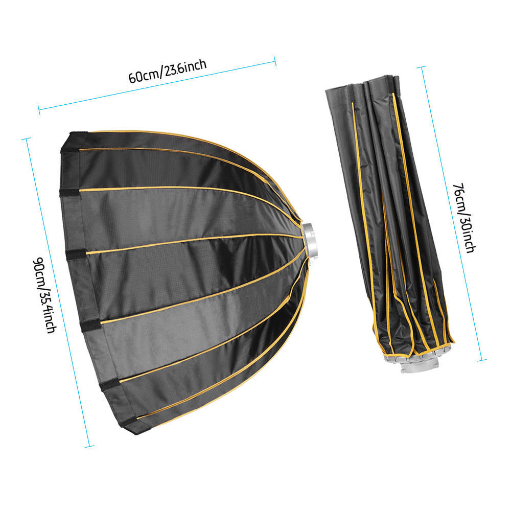 Parabolic Umbrella Deep - Szybkozestawowy, składany, głęboki, paraboliczny softbox z