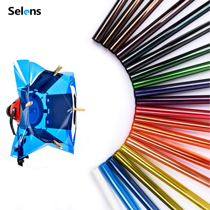 Photography Umbrella Lighting Kit - Zestaw filtrów żelowych Selens 14 kolorów