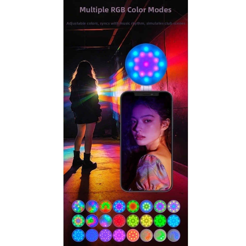 Photography Lighting Rgb - Przenośna mini lampa doświetlająca 3000-6500K z