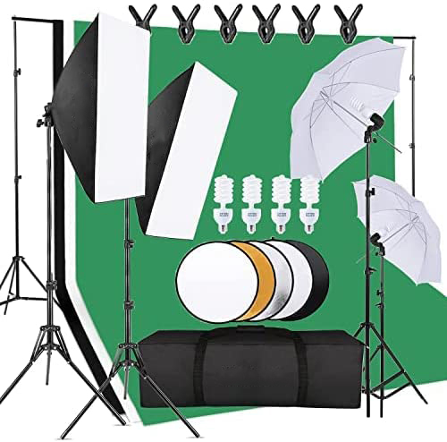 Photography Umbrella Lighting Kit - Ekonomiczny zestaw sprzętu do studia fotograficznego