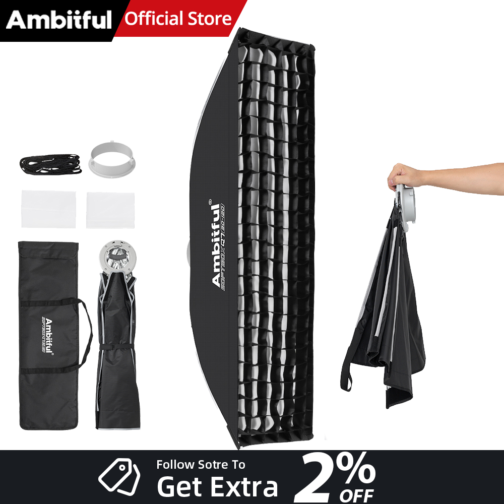 Photography Lighting Box - AMBITFUL Q7-II 30*120cm Softbox Paskowy z