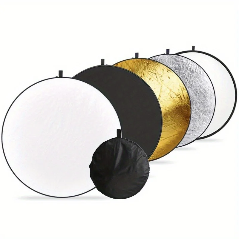 Reflector Disc Silver - 1 szt. Przenośny zestaw reflektorów 5