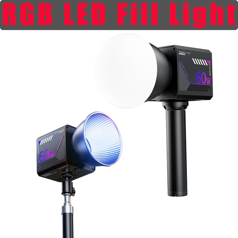 Photography Lighting Rgb - Lampa wideo RGB 60W, przenośna lampa