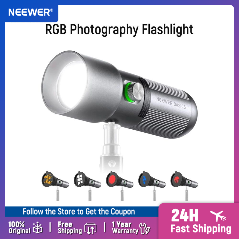 Photography Lighting Basics - NEEWER Basics RGB Latarka fotograficzna, 4