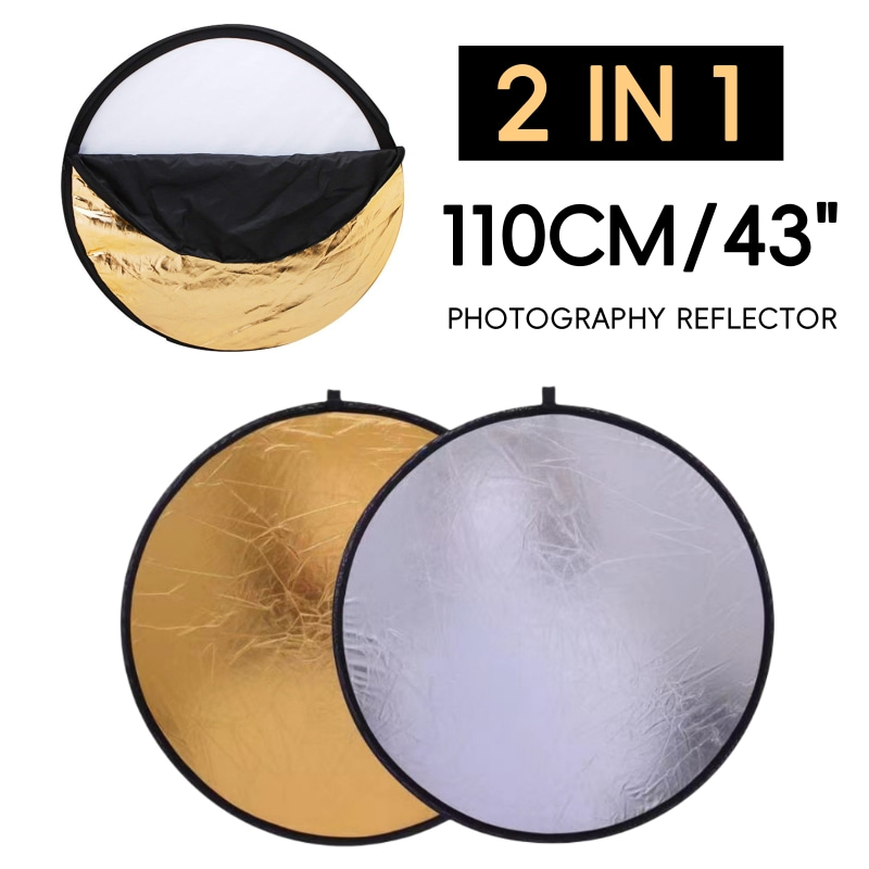Reflector Disc Silver - 110cm Mini Reflektor Fotograficzny 2 w
