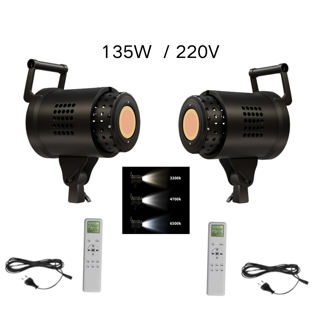 Photography Lighting Portrait - Lampa LED Bowens do fotografii 115/135W,