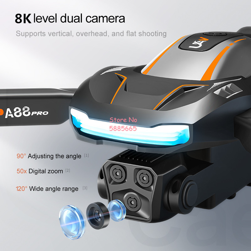 Dron RC 8K z pozycjonowaniem p – Photography Lighting Box recenzja i cena