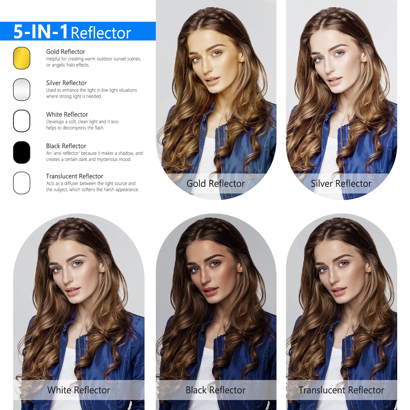 Reflektory fotograficzne NEEWE – Reflector Disc Silver recenzja i cena