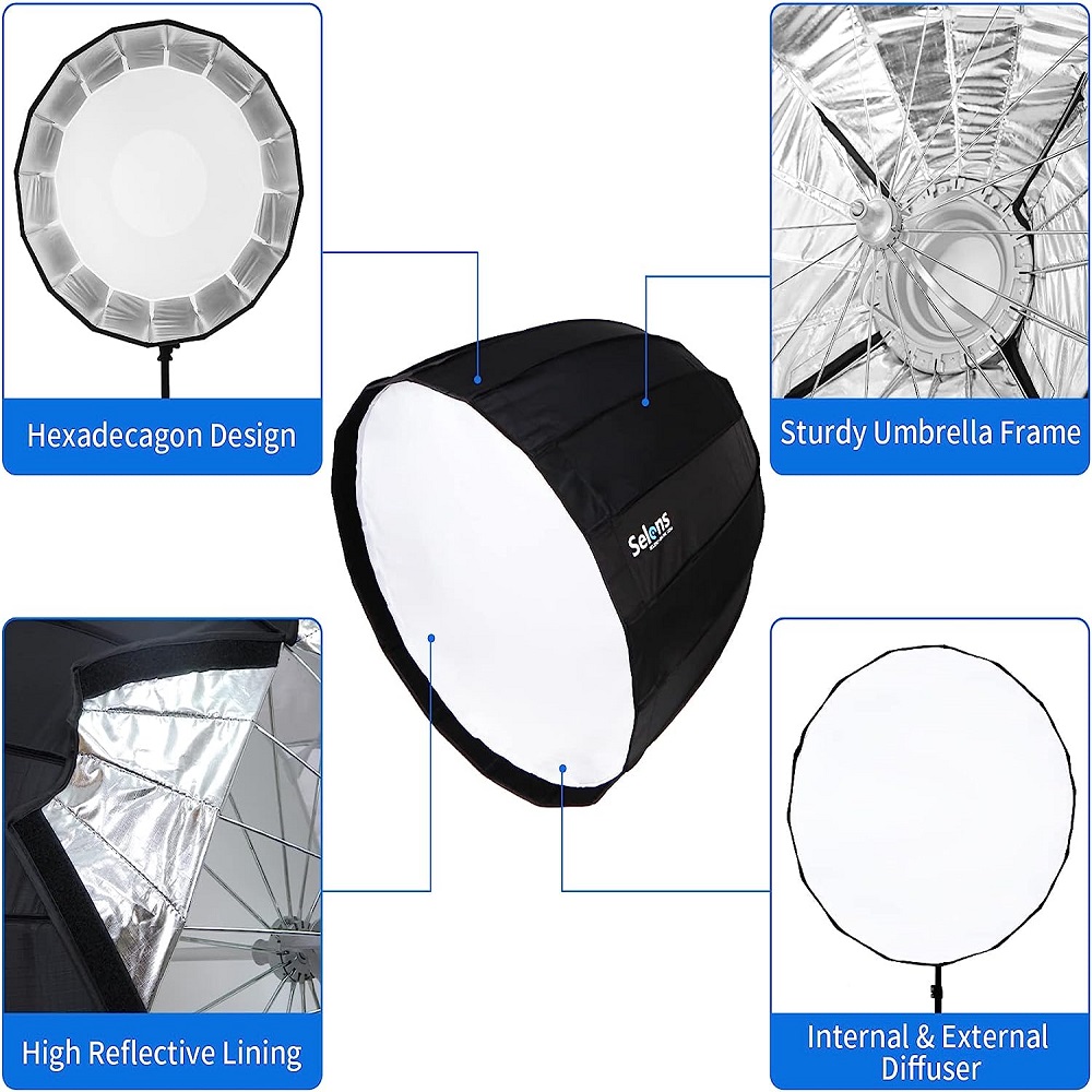 Selens 120cm szesnaście klakso – Parabolic Umbrella Deep recenzja i cena