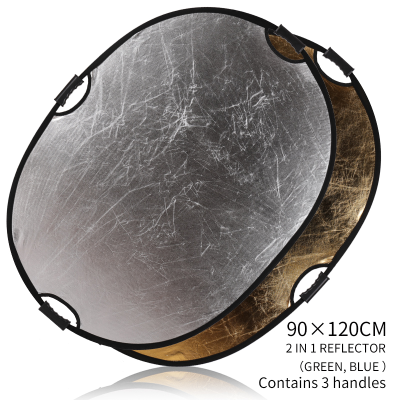 Przenośny reflektor owalny 2w1 – Reflector Disc Silver recenzja i cena
