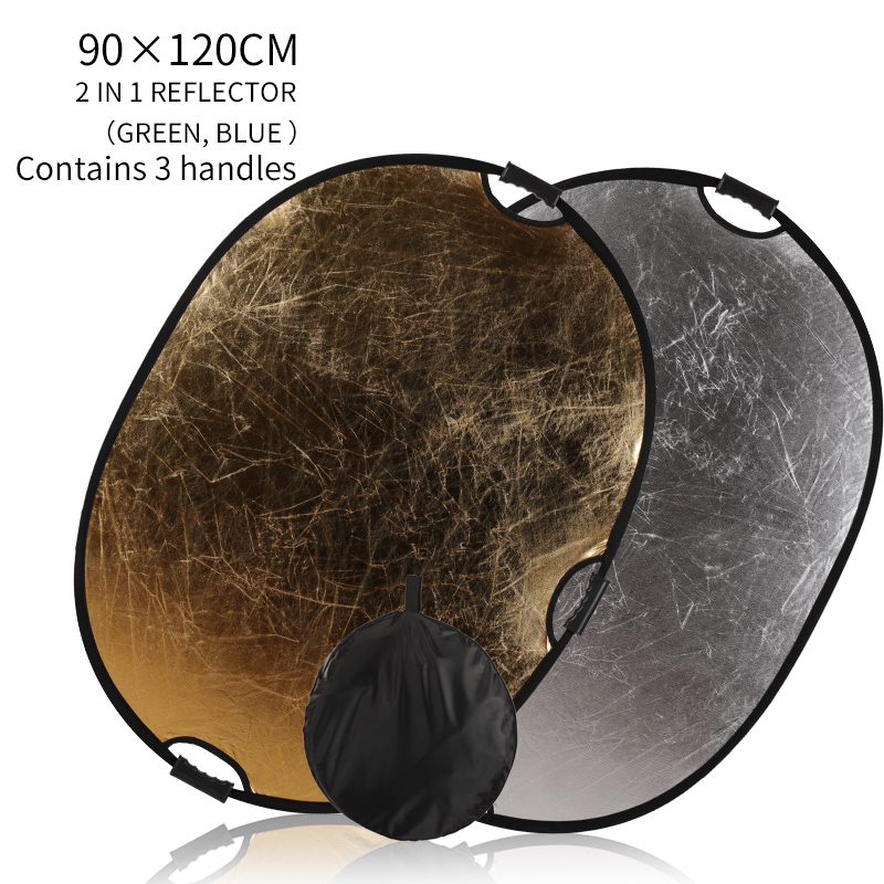 Przenośny reflektor owalny 2w1 – Reflector Disc Silver recenzja i cena
