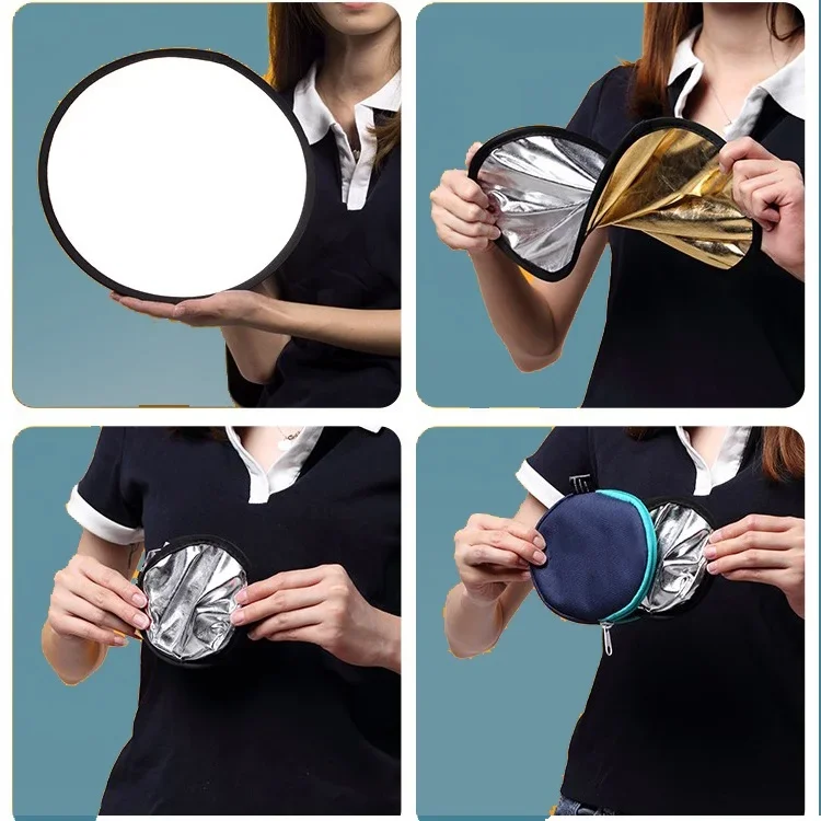 TENWISH Photography Mini Refle – Reflector Disc Silver recenzja i cena