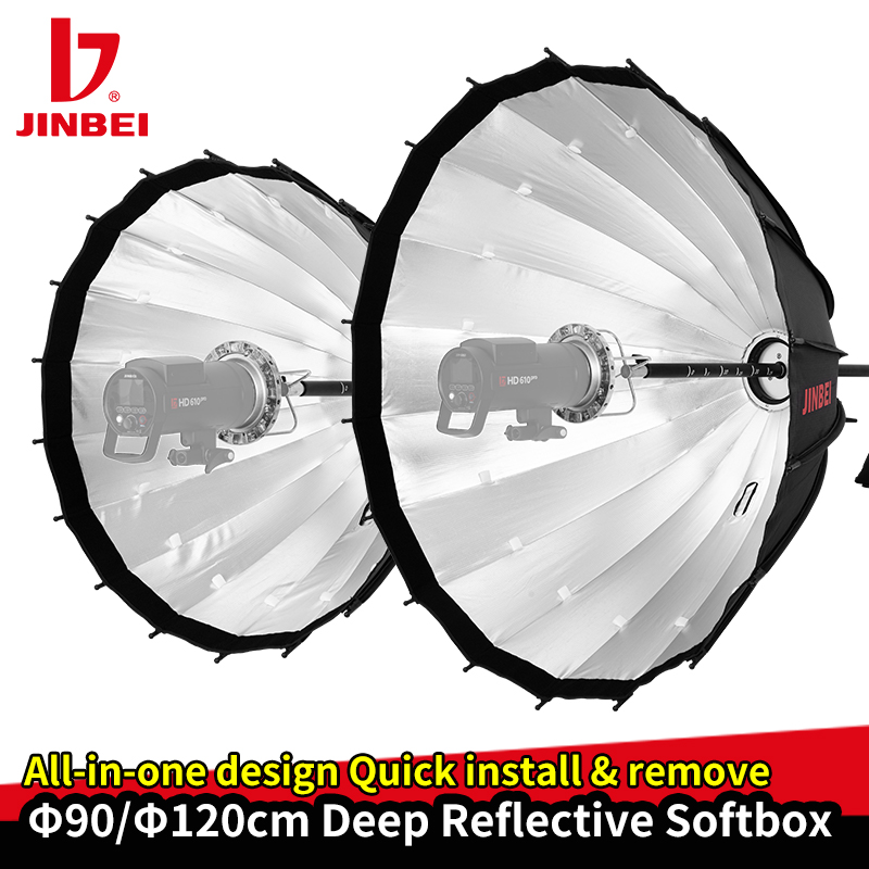 JINBEI 120cm Głęboki Reflektor – Parabolic Umbrella Deep recenzja i cena