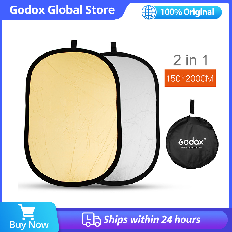 Godox 2w1 150x200cm Owalny Ref – Reflector Disc Silver recenzja i cena
