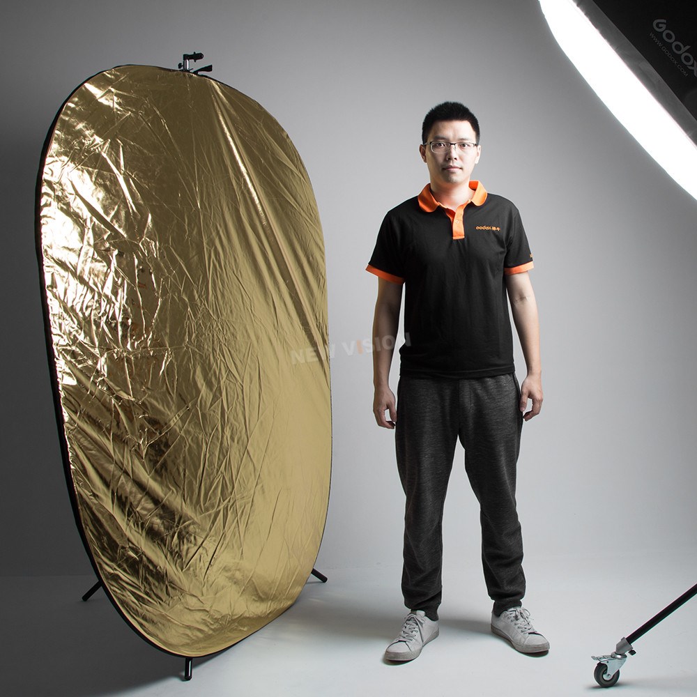 Godox 2w1 150x200cm Owalny Ref – Reflector Disc Silver recenzja i cena