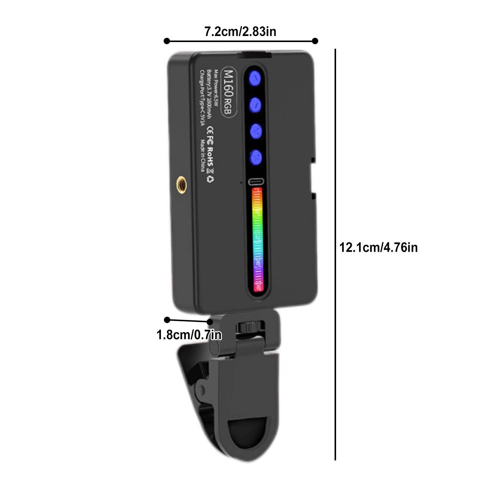 Lampa wideo LED RGB 6,5W 2700K – Photography Lighting Rgb recenzja i cena