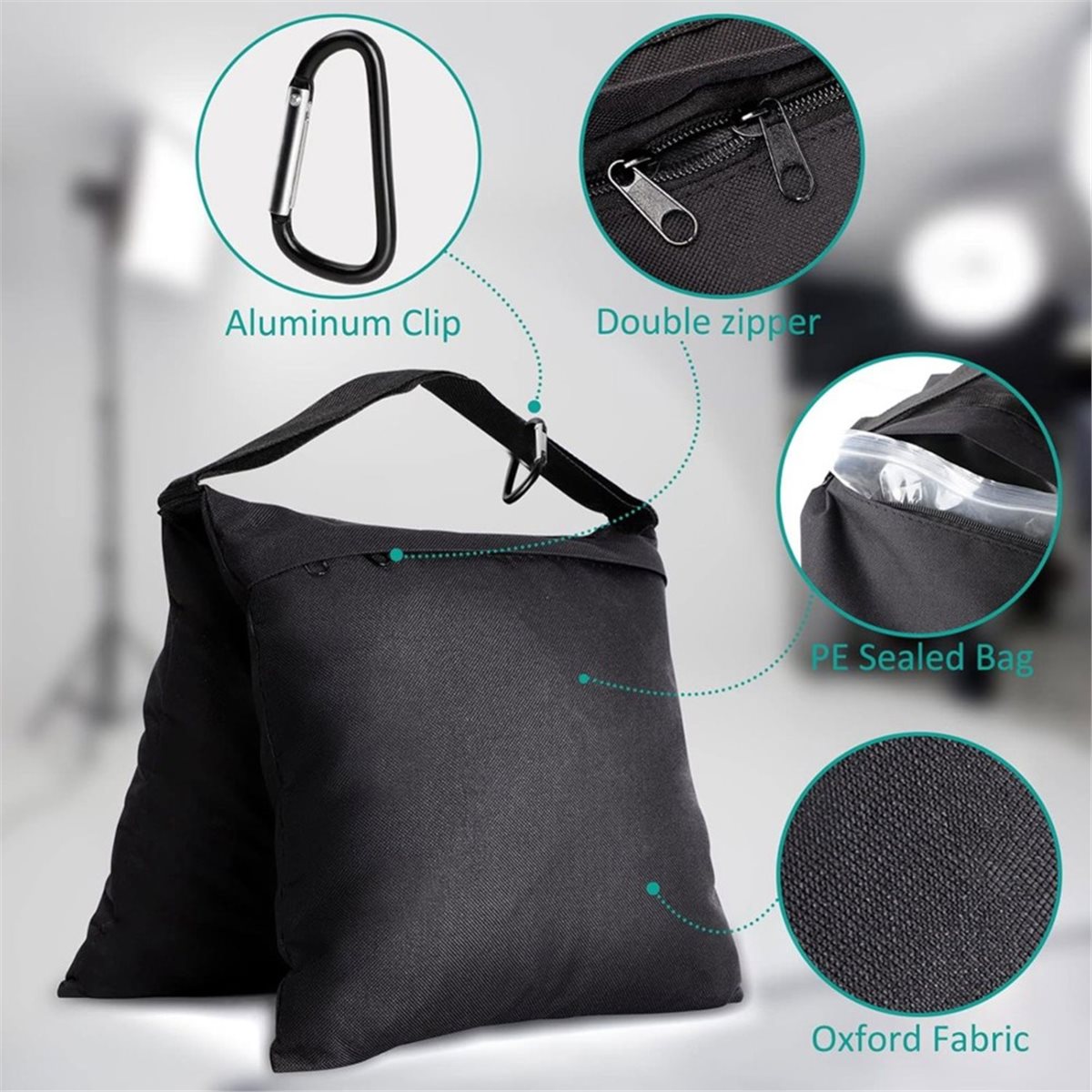 DT75BG 8 sztuk worków z piaski – Light Stand Sandbag recenzja i cena
