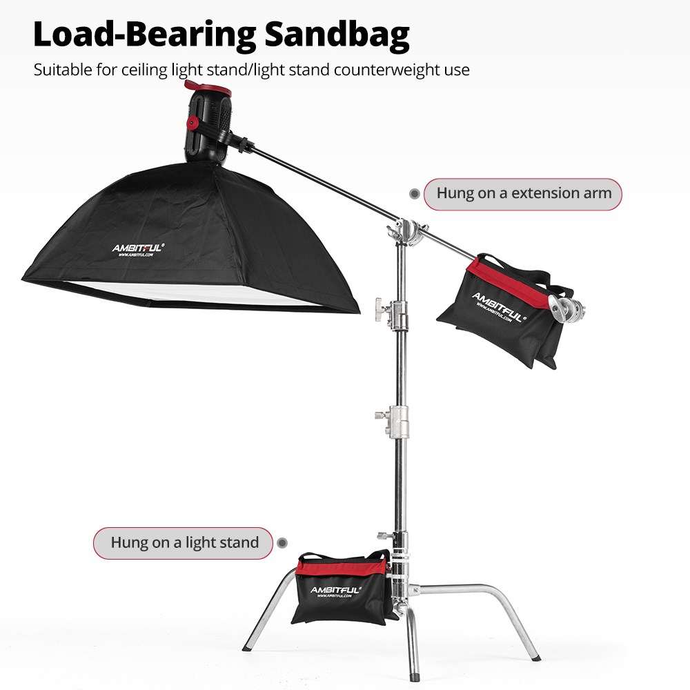 Worek z piaskiem Ambitful 44x3 – Light Stand Sandbag recenzja i cena