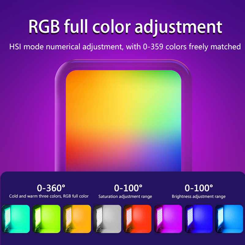 Przenośna lampa LED RGB do fot – Photography Lighting Rgb recenzja i cena