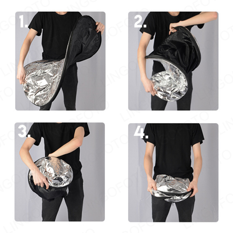 2 w 1, składany okrągły reflek – Reflector Disc Silver recenzja i cena