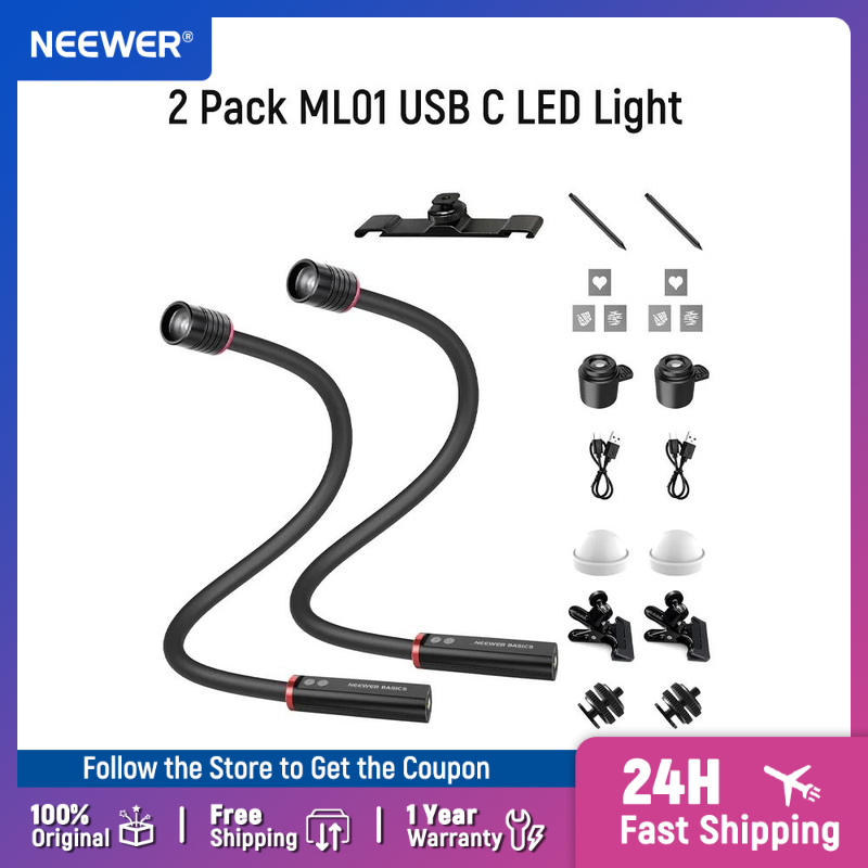 NEEWER BASICS 2 sztuki ML01 US – Photography Lighting Basics recenzja i cena
