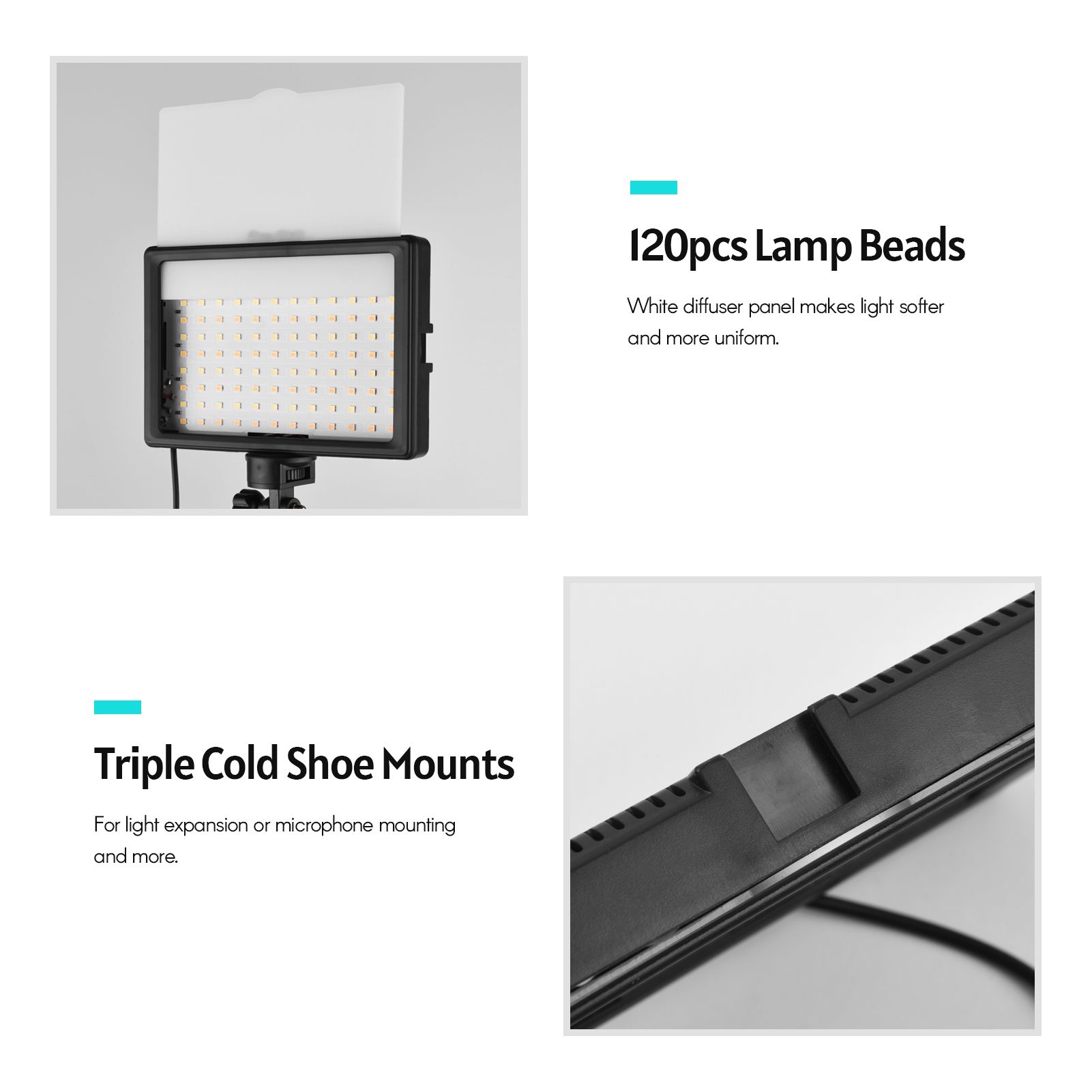 Andoer 2 szt. Zestaw światło L – Photography Umbrella Lighting Kit recenzja i cena