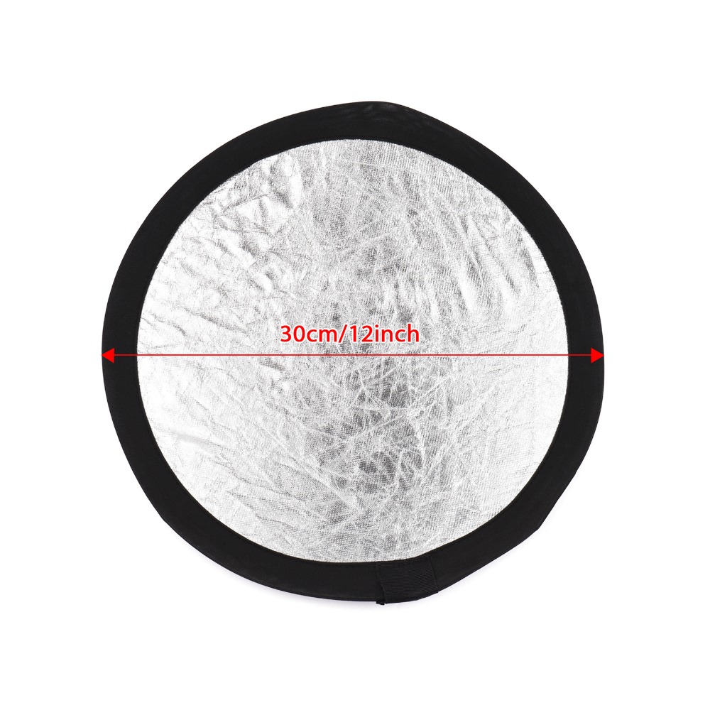 Odbłyśnik fotograficzny 30 cm, – Reflector Disc Silver recenzja i cena